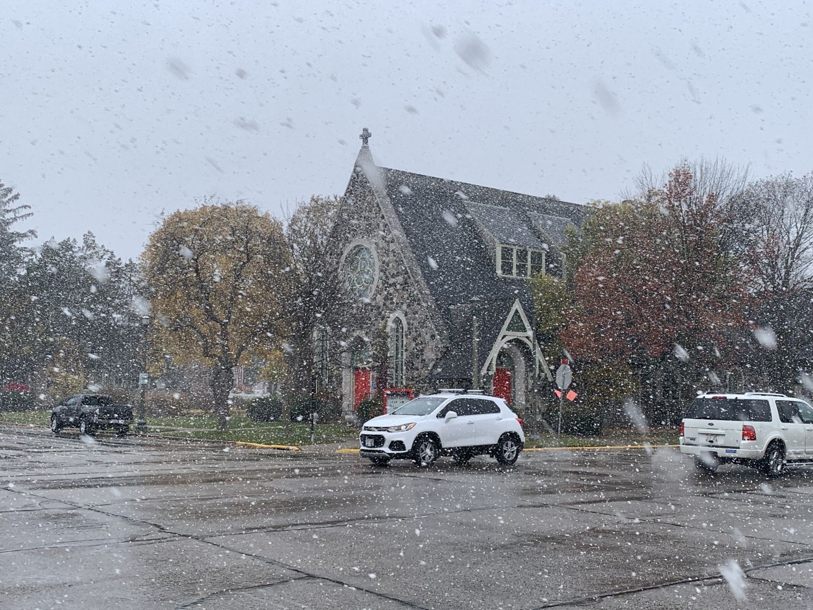 Lake Geneva snow Nov. 12, 2021